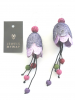 FLORAL TEMPTATION in purple - Handmade Earrings